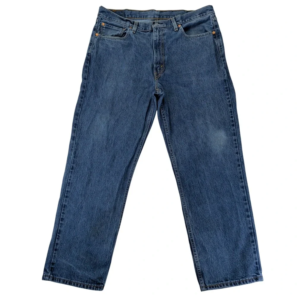 Levi's‎ 550 Relaxed Fit Tapered Leg Men's Jeans 38x30 Medium Wash Blue Denim